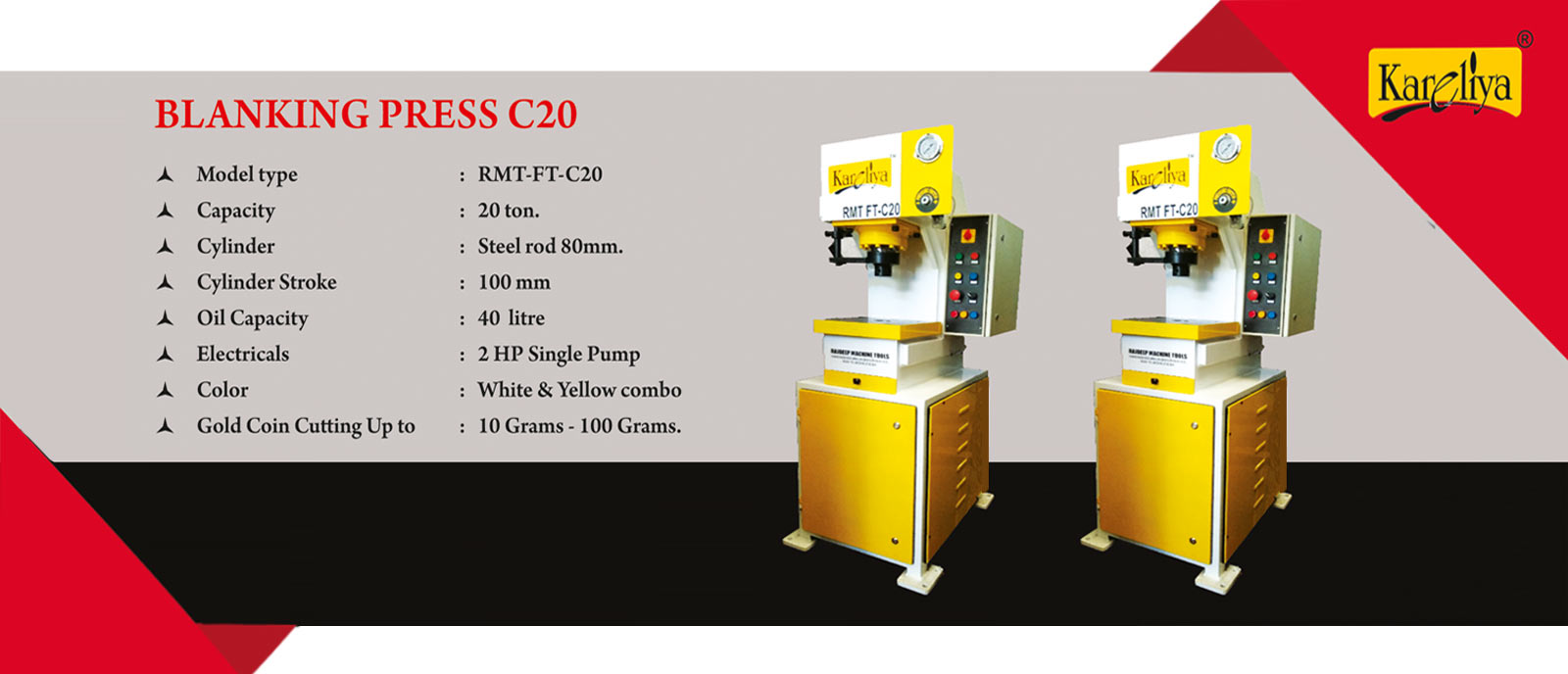 Goldsmith Hydraulic Press Machine Manufacturers Rajkot C Type