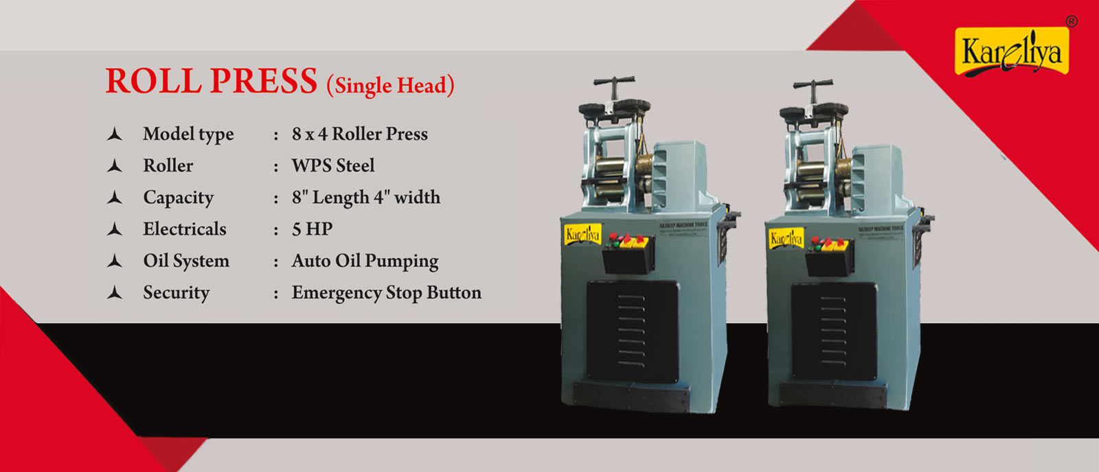 Single Head Rolling Mill Machine Manufacturers Rajkot Gujarat India